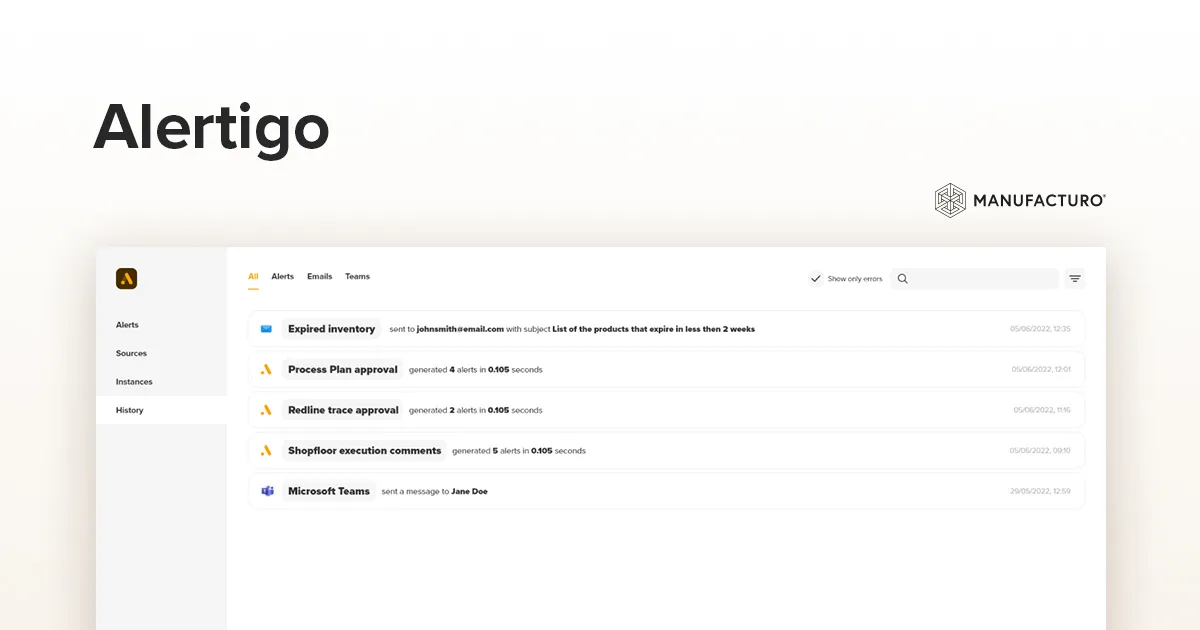 Targeted Alerts for Manufacturing | Manufacturo