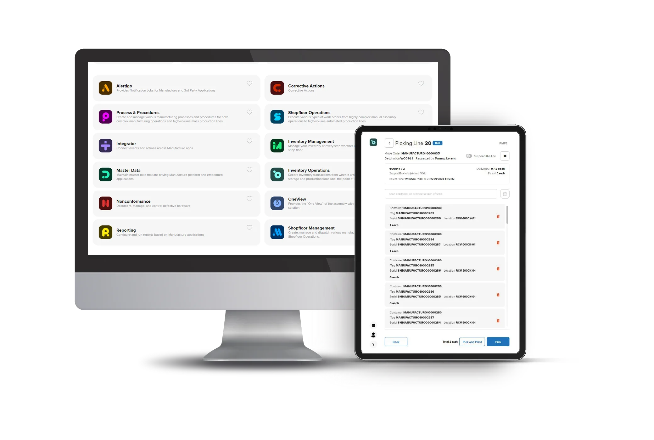 Manufacturo Screen